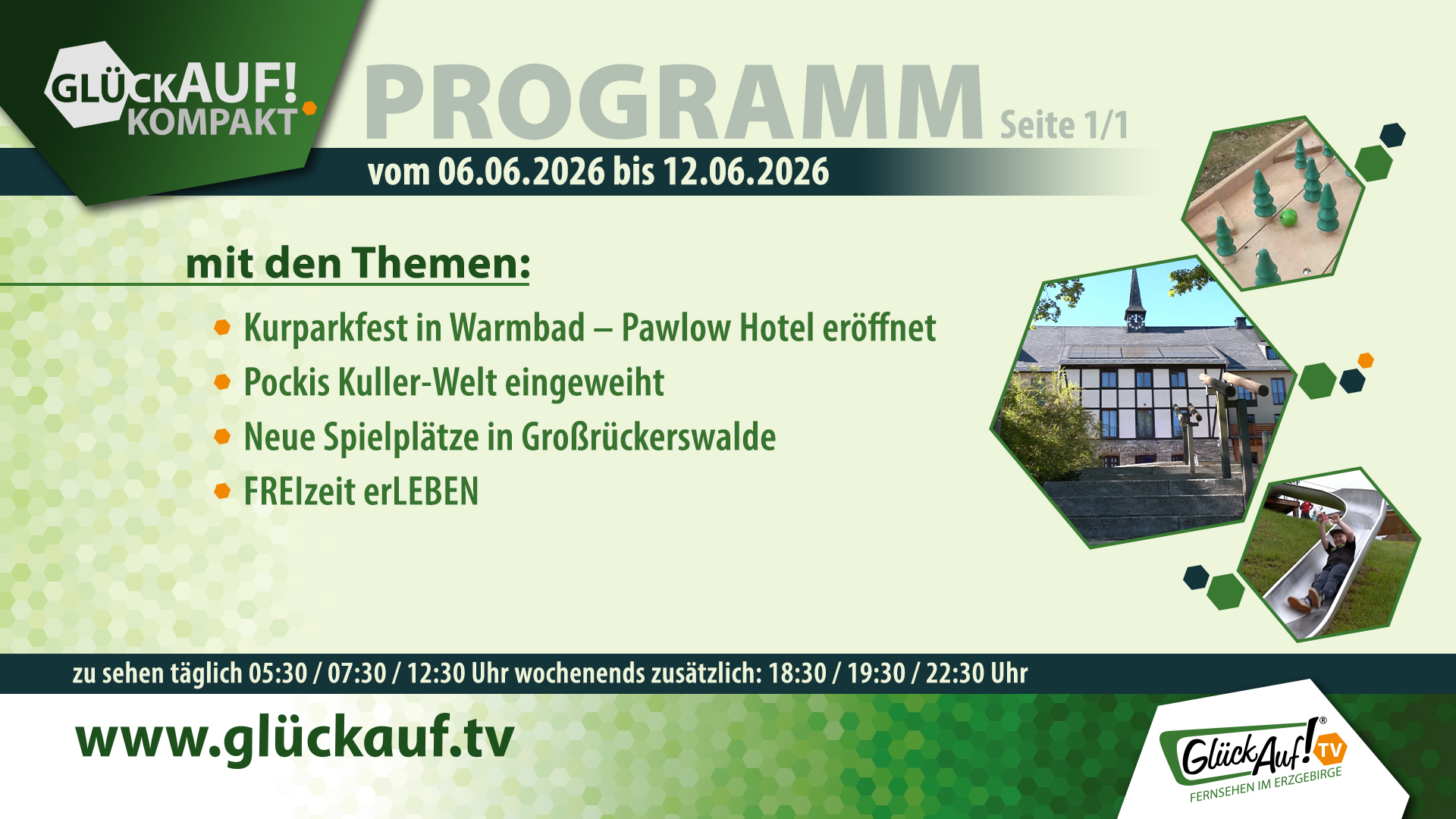Glück Auf! kompakt für die Woche vom 06.06.2026 bis 12.06.2026 Glück Auf! kompakt für die Woche vom 06.06.2026 bis 12.06.2026