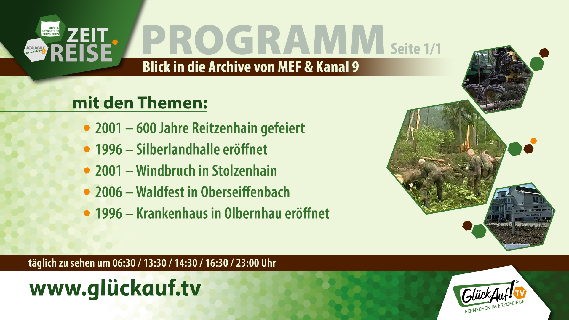 Glück Auf! TV - Zeitreise für die Woche vom 06.06.2026 bis 12.06.2026 Glück Auf! TV - Zeitreise für die Woche vom 06.06.2026 bis 12.06.2026